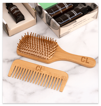 Bamboo Hand Hairbrush